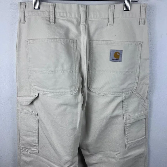 Carhartt WIP Single Knee Pant - Off White - Picture 4 of 6